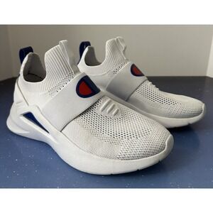 Champion Big Kids' Acela Racer Casual Shoes Casual White Size 7 Blue Red Comfort